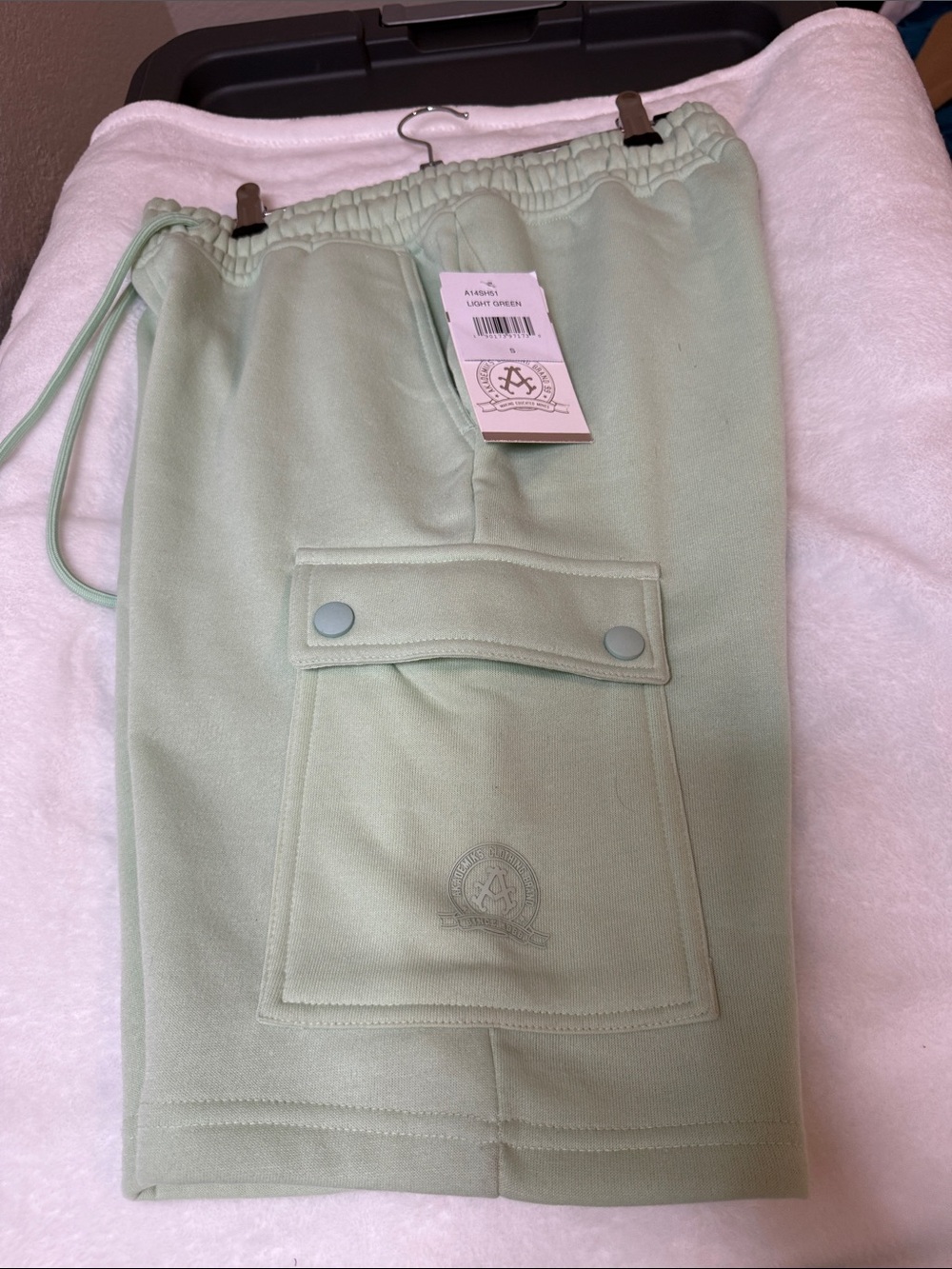 Akademiks Kids Light Green Cargo Shorts